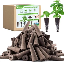 50 Pack Hydroponics Grow Sponges, Compatible with Aero Garden and Others