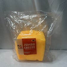 Play Side Creations Jumbo Cheese Tactile Squeeze Toy Yellow 4.3 x 4.3 in
