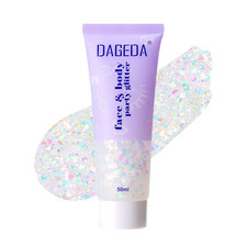 Rainbow Color Body Glitter Gel, Holographic Face Glitter Body Gel Rave Party Acc