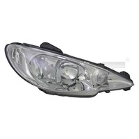 Tyc Hauptscheinwerfer Scheinwerfer Links FüR Peugeot 206 Cc 2D 2A/C 2E/K