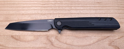 CRKT LCK + Lerch Design 3802K Reverse Plain Edge Tanto A/O Folding Pocket Knife