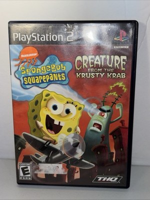 SpongeBob SquarePants Creature from the Krusty Krab  PS2 Missing Manual Untested
