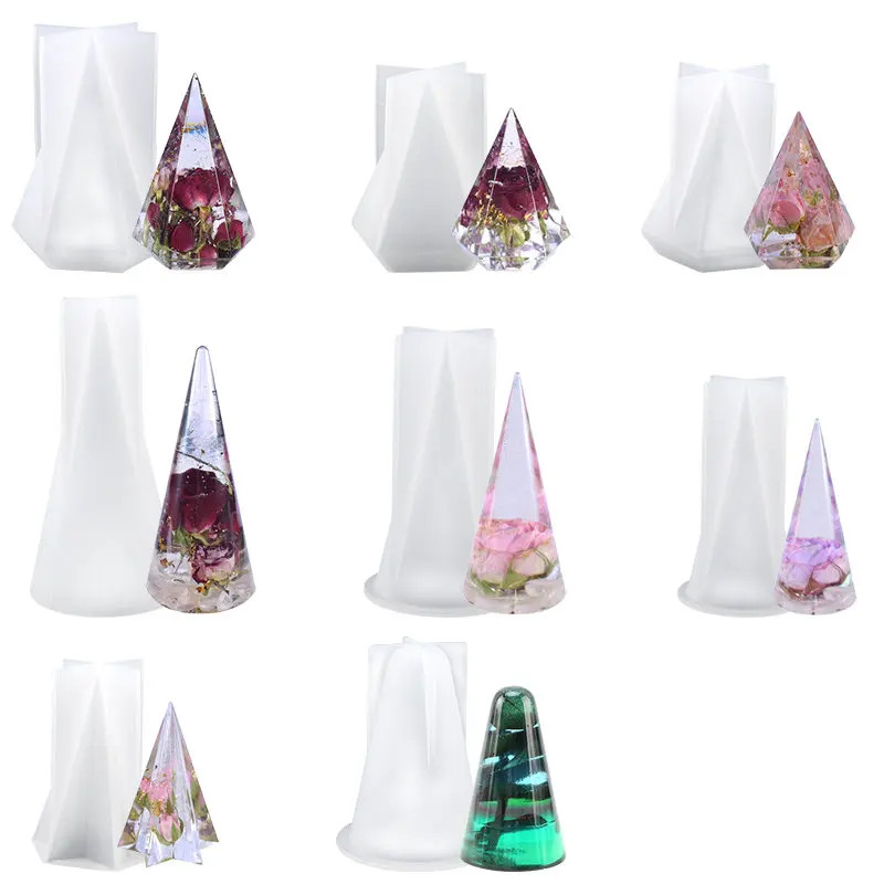 Ring Holder Cone Resin Molds Silicone DIY Jewelry Display Stand