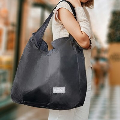 Montbell Pocketable Tote Bag L Eco Bag  Nylon Black Large Capacity 19L 