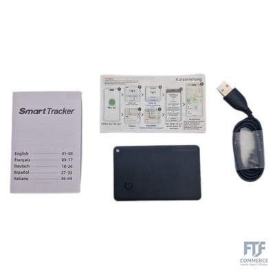 LONGTOO Smart-Brieftaschen-Tracker-Karte (Ladegerät im Lieferumfang enthalten),