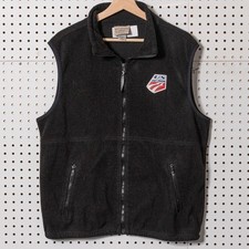 Vintage USA Ski Team Fleece Vest USA Made Large Measures 23x26