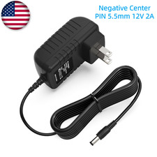 Negative Center PIN 5.5mm 12V 2A 1.5A 1.2A 1A AC-DC Adapter Power Supply Charger