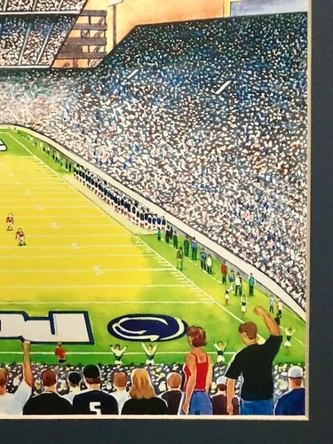 PENN STATE UNIVERSITY *BEAVER STADIUM* NITTANY LIONS FOOTBALL 16x20 PRINT + MAT - Picture 15 of 16