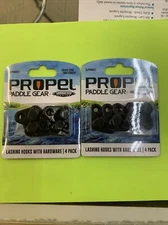 2 Kayak Shoreline Marine Propel Paddle Gear Kayak Lashing Hooks BUNGEE Kit