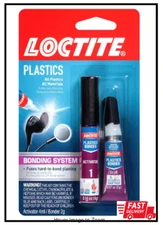 Loctite Super Glue 0.21 oz Plastic 2 Part Bonding All Plastic All Materials Clea
