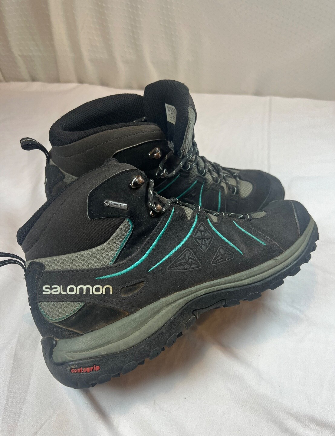 Stivali da trekking Salomon donna 8 5 ellisse 2 nero blu medio alto contragrip