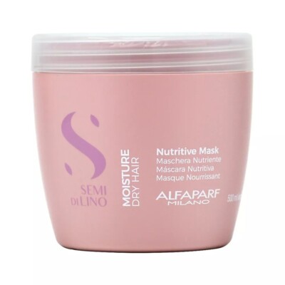 Alfaparf Milano Semi Di Lino Moisture Nutritive Mask for Dry Hair 16.9 oz