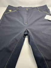 Smartpak Piper Riding Breeches Pants Equestrian High Rise 38R Inseam 26” Navy