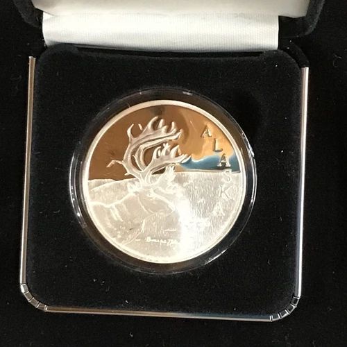 1996 Alaska Mint State Medallion Proof Silver Art Medal      E9612
