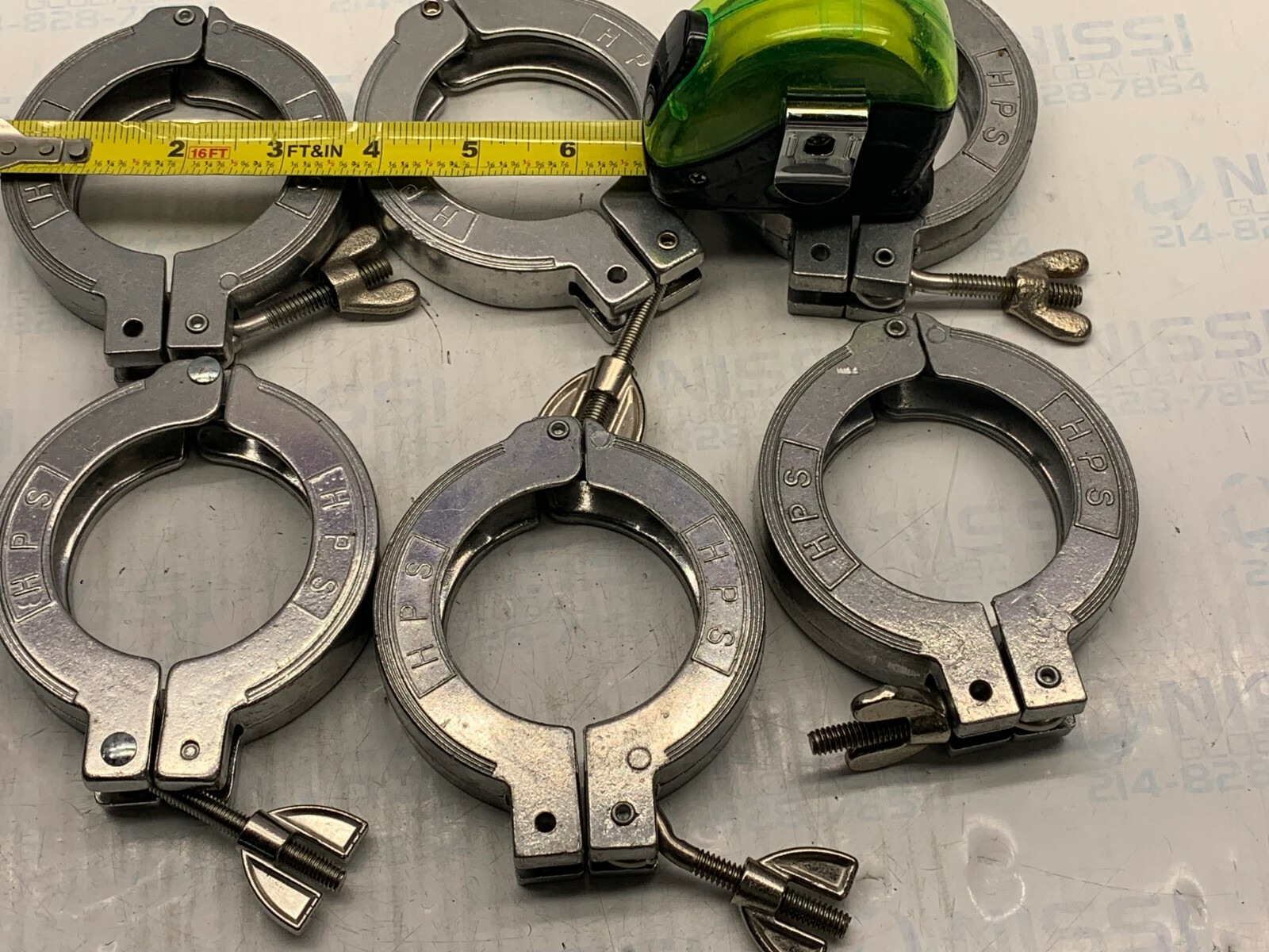 6PCS HPS MDC Aluminum Hinged Clamps w/ Wing Nut Tightener eBay