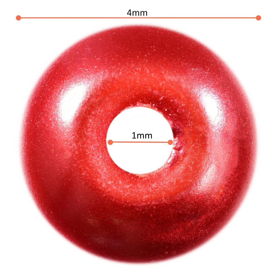 PREMIUM 4mm Small Round Glass Metallic PEARL BEADS x 200 Crafts BUY 2 GET 1 FREE - Image 2 of 3