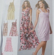 McCall's Sew Pattern 6508 Empire Waist Dress Prom Evening Formal 4-12 uncut