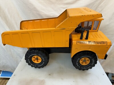 1970's Vintage Yellow Mighty Tonka HYDRAULIC Dump Truck Good