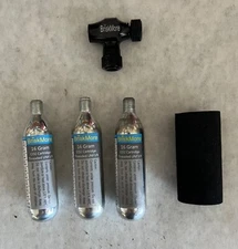 BriskMore CO2 Inflator Kits with 3X 16g CO2 Cartridges, Presta and Schrader