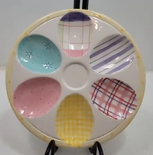 Fitz & Floyd "A Good Egg" Easter Spring Egg Plate Tray Serving Dish
