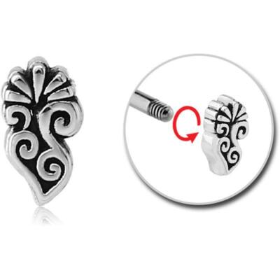 Aufsatz zum Schrauben Tribal 1.2 mm Stahl Helixpiercing Traguspiercing Ersatz