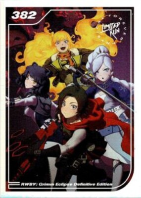RWBY Grimm Eclipse Limited Run Games Silver Trading Card #382 New Mint