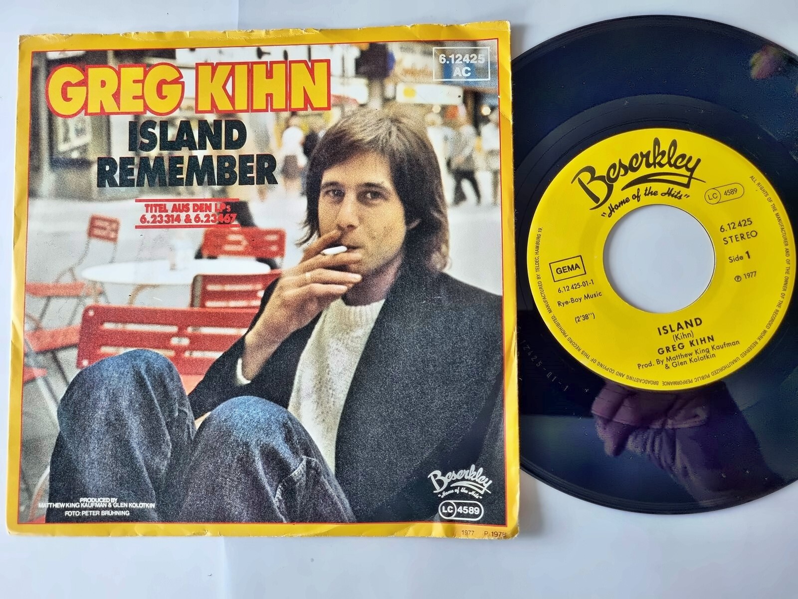 Greg Kihn - Island 7'' Vinyl Germany