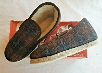 chaussons/charentaises vintage neufs L'Ami Fritz marron taille 35 (pa) - Photo 1/4