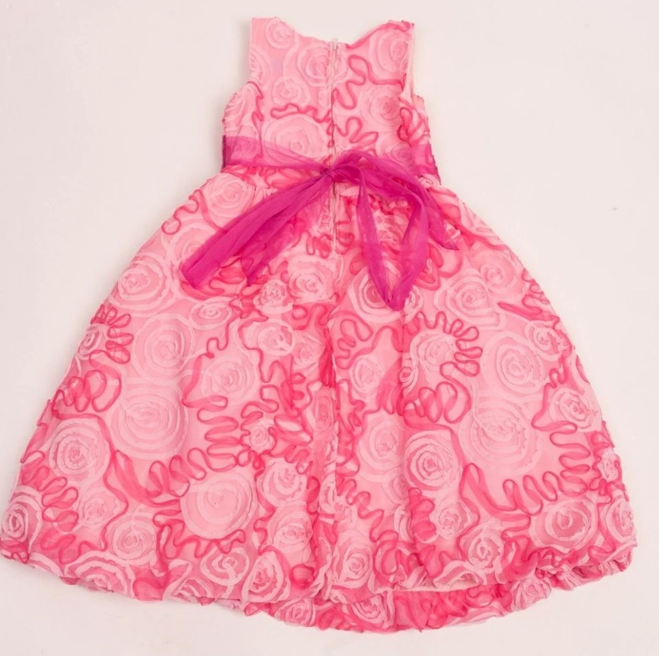 Swea Pea & Lilli девочек платье розовый вечеринки размер 6 цветок девочка тюль Pageant Пасхи - Изображение 2 из 4