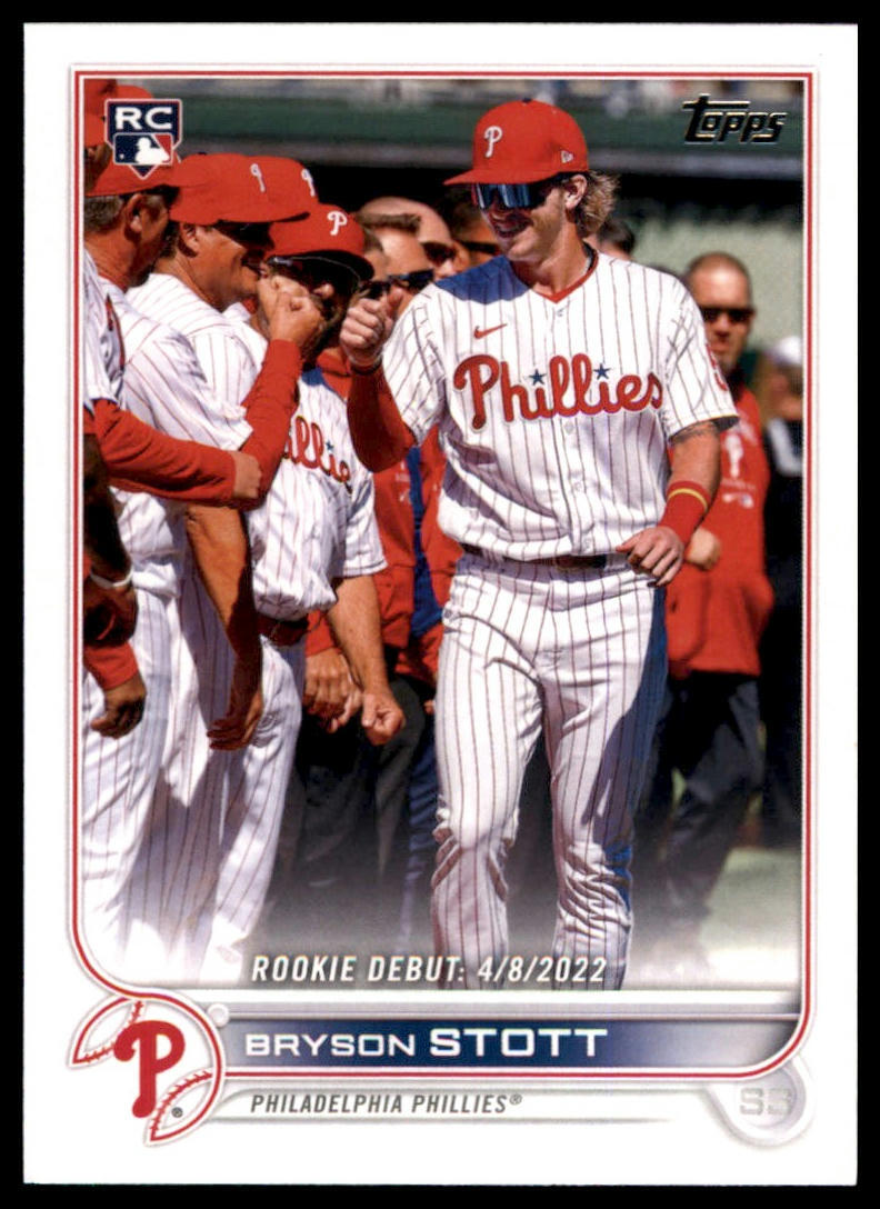 Bryson Stott 2022 Topps Update #US255 Philadelphia Phillies