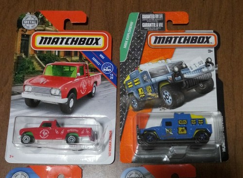 DAMAGED - 4x Matchbox Trucks Lot - Hummer, Ford F-550, Nissan Junior - Picture 2 of 2