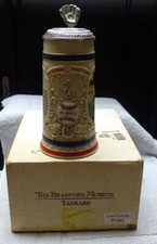 * Vintage - BRADFORD MUSEUM - LOU GEHRIG - Signature Lidded Stein w ORIGINAL BOX