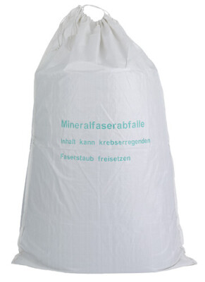 1 Mineralwolle Sack 140x220 Cm – KMF Big Bag Mit TRGS521-Aufdruck Für Sichere Entsorgung Von Mineralfasern, Reißfest & Vielseitig
