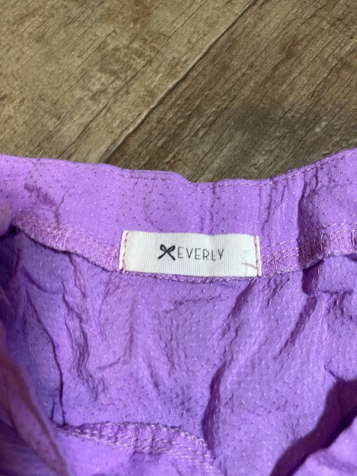 Blusa Everly Top Mujer Pequeña S Púrpura Rayón Sin Mangas Foto 4 de 4