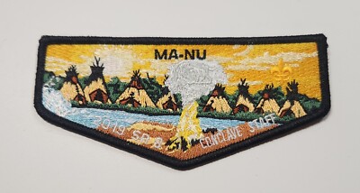 Last Frontier Council Ma-Nu 133 Lodge 2019 SR 8 Conclave Staff Black Border Flap