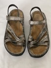 Naot Size 41 Sandals (US 10) Style: Paris, Metallic Pewter/Silver, Wedge Heel