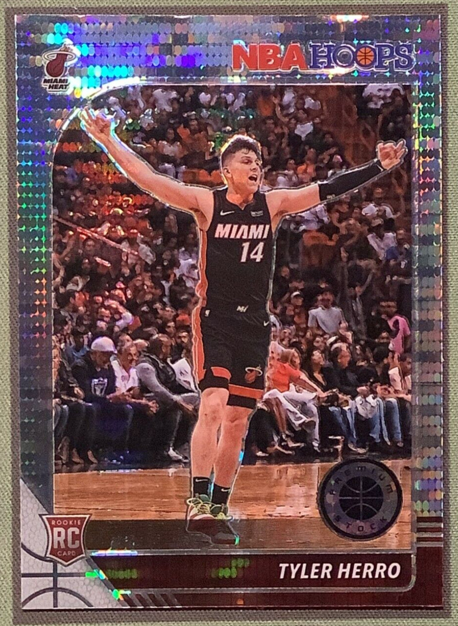 2019-20 NBA Hoops Premium Stock Tyler Herro RC Pulsar Prizm Rookie # 210