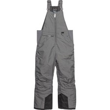 NWT Arctic Quest Boys, Girls Ski  Snow Bib Overall, Graphite, Small 8/10 