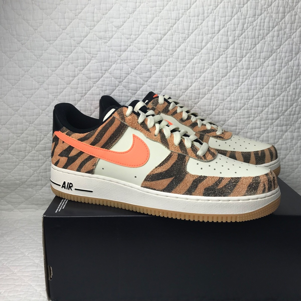 Nike Air Force 1 '07 PRM Shoes Men's SZ 9.5 Daktari Stripes DJ6192