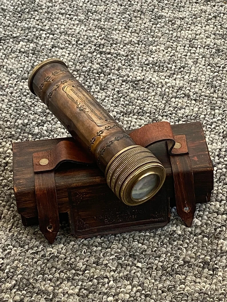 Handgefertigtes Kaleidoskop Aus Messing - Vintage Optik Mit Maritimem Design Als Sammlerstück