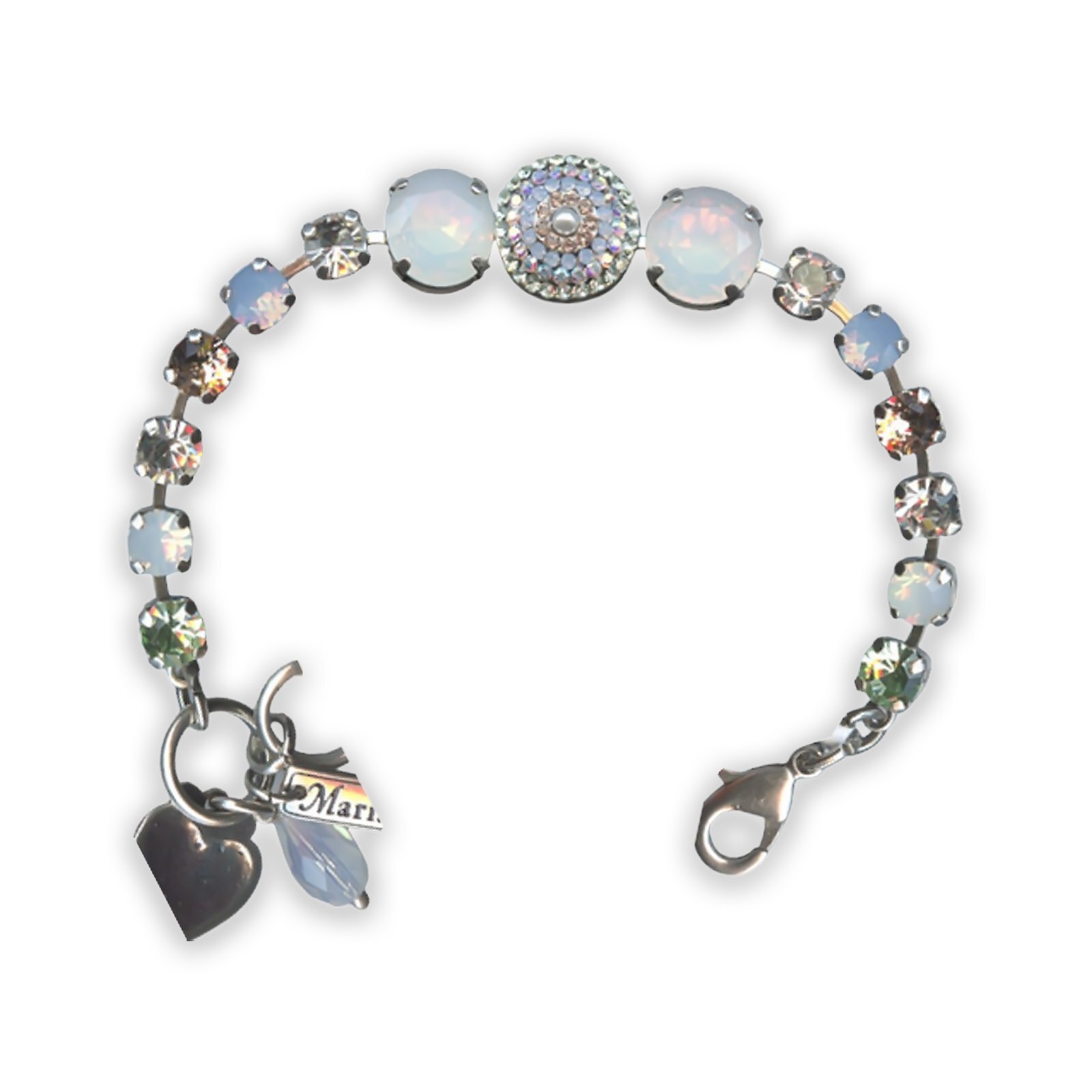 Mariana Cosmo Africa Pearl Peridot White Opal Bracelet-image