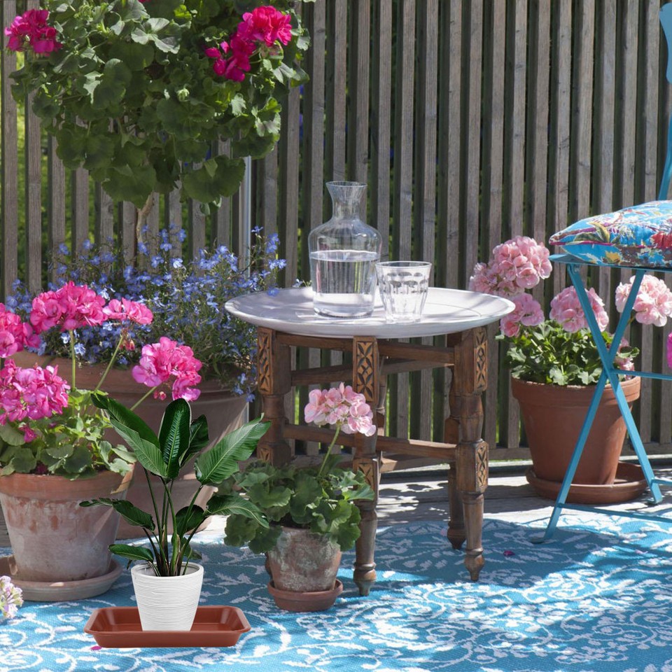 10 Pcs Potted Plants Flower Water Tray Planter Drip Rectangular eBay