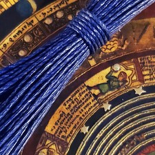 Hemp String Cord Bundle 1mm 20 Pound Test Dark Blue 30' 10 Yards 