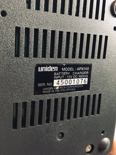 UNIDEN APX140 desktop cup Battery Charger FIT Midland and Relm w/power Cord VG10 - Zdjęcie 5 z 7