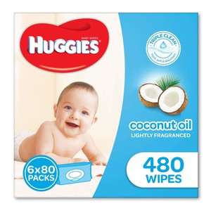 huggies coconut wipes coles