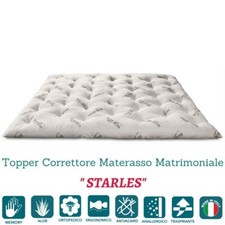 Correttore Materasso Alto 7cm in Memory Foam Med e Oli Aloe Vera Topper Letto Co