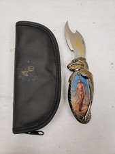 (I-35844) Couteau de collection Franklin Mint La sirène du chevalier de sable