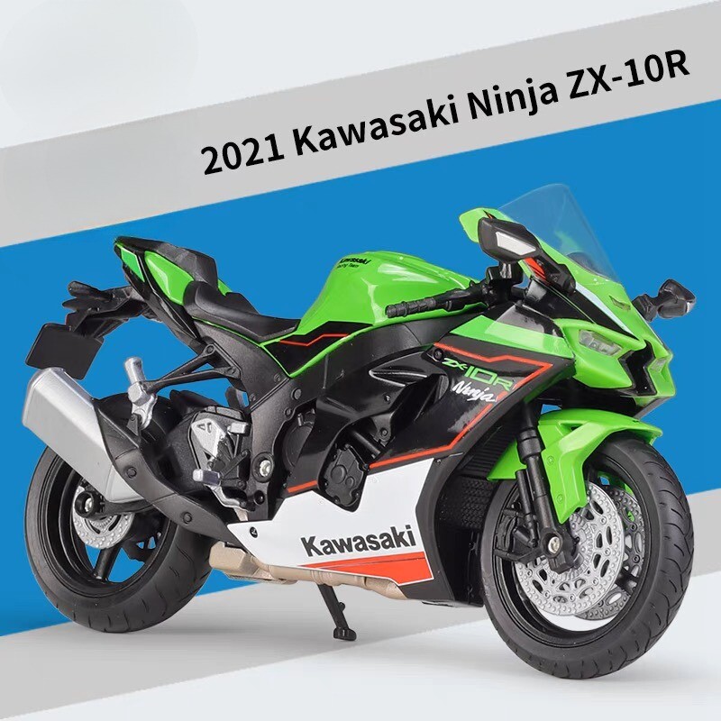 WELLY 1:12 Kawasaki 2021 Ninja ZX10R Motorcycle Model Toys