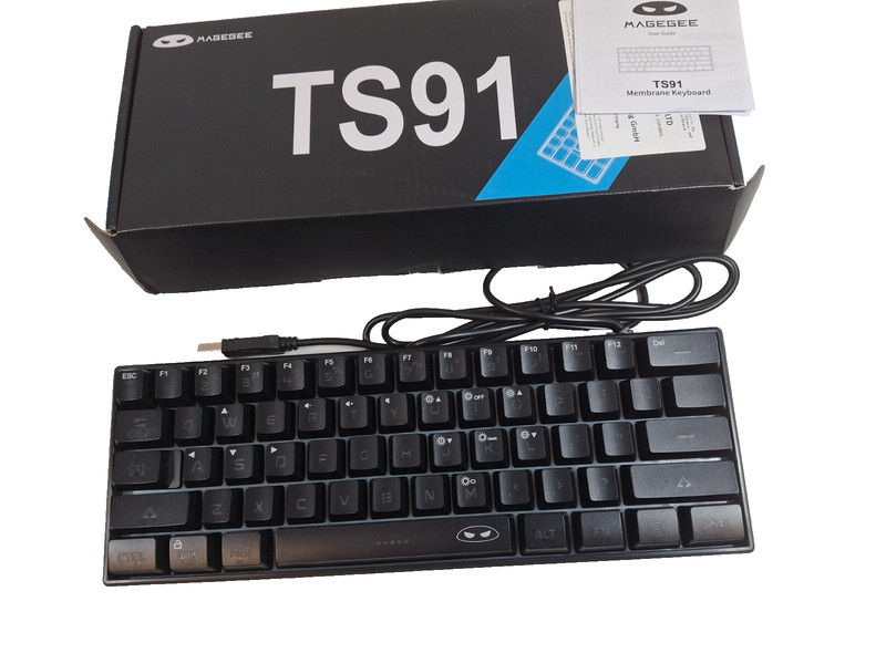 MageGee TS91 Mechanical Gaming Keyboard - Compact 60% Layout - RGB
