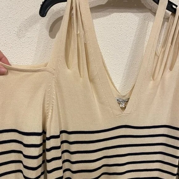 Nuevo con etiquetas Vestido Suéter Foley + Corinna Rayas Talla Grande Foto 2 de 4